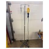 Adjustable Metal IV Pole With Trouble Light