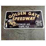 Golden gate speedway license plate
