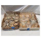 (2) Flats of Glassware