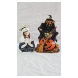 Byron Mold Witch & Lefton Madonna