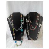(4) Beaded Necklaces - Two are Multi Strands