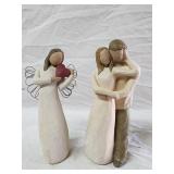 (2) Pc Willow Tree Figurines 8'H