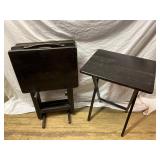 4 Pcs TV Tray Table Set with Stand