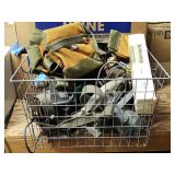 Metal Wire Basket w/Tools & Accessories