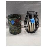 Glass & Metal Battery Operated Laterns