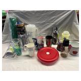 Plastic Cups & Assorted Kitchenware