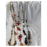 (4) Strands of Beaded Necklaces