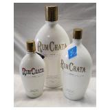 (3) Empty Rum Chata Bottles