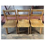 3 Great Lakes Seating Wooden Children's Chairs