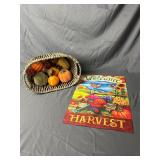 Basket w/ Fall & Halloween Items