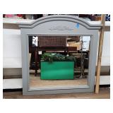 Large Ornate Broyhill Wood Mirror 46.5'Hx48'