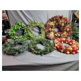 (6)pc Holiday Wreath