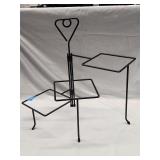 3 Tier Adjustable Metal Plate Rack 17'H