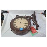 Rutherford Clock Co. Double-Sided Station Clock