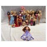 Assorted Barbies & Sofia the First Doll