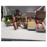 Christmas Decor Lot & Gift Boxes