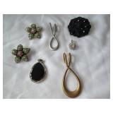 (6) Pendants & (1) Brooch - Missing Pin