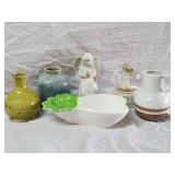(6) Pcs Home Decor Lot Including Snow Globe