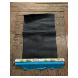 2 Plastic Tablerolls & Black Foam Floor Mat