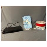 Sony DVD Player, Heating Pad, Sewing Supplies