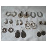 (10) Pairs Silver Tone Earring assortment