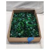 Flat of Green Glass Decorative Pebbles