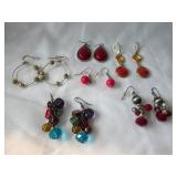 (6) Pairs Beaded Earrings