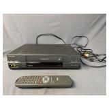 Toshiba VHS Player, Panasonic DVD Player