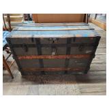 Antique Steamer Trunk 24'Hx38'×22'
