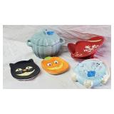 (6) Pcs Holiday Glass Kitchenware