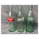 Assorted Glass Coca-Cola Bottles