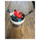 Assorted Plumbing Items in 4.5 Gallon Bucket