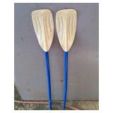 (2) French-Style Plastic Oars 43'