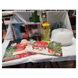 Christmas Lot Including Vintage Sun Tea Jug
