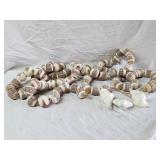 Wood Garland Decor & Shell Ornaments