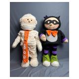 2 - 26' Tall Halloween Porch Greeter Plush Figures