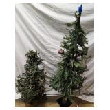 (2)Artificial Christmas Trees 49'-34'H