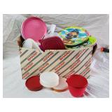 Food Storage & Plates w/Tupperware/Rubbermaid