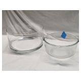 Large Glass Salad Bowl & Mixing Bowl