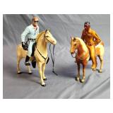 Vintage Hartland Plastics Lone Ranger & Tonto