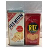 Premium Saltine Crackers & Ritz Crackers Tins