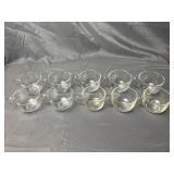 Assorted Glass Punch Cups, Martini & Wine Glasses