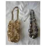 (2) Chuncky Statement Necklaces