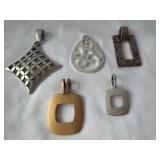 (5) Silver & Gold Pendants