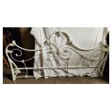 Vintage Cast Iron Headboard 78.25'