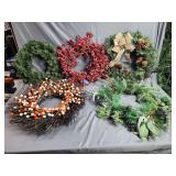 (5) Holiday Wreaths 12' - 18'