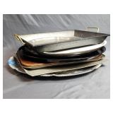 Serving Tray Lot w/ Pampered Chef Baking Stone