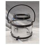 Glass & Metal Lantern 12'H x 9'D