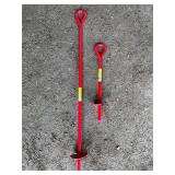 2 - Earth Anchors- 3x30' & 3x15'