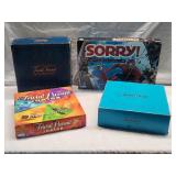 (4)Board Games w Spiderman Sorry & Trivial Pursuit